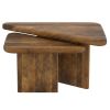 DRACO-2PC COFFEE TABLE-WALNUT