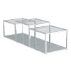 Casini-3Pc Multi Tier Table-Silver