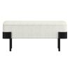 ODELL-STORAGE BENCH-IVORY