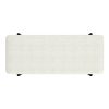ODELL-STORAGE BENCH-IVORY