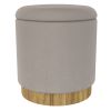 Alya-Storage Ottoman-Warm Grey