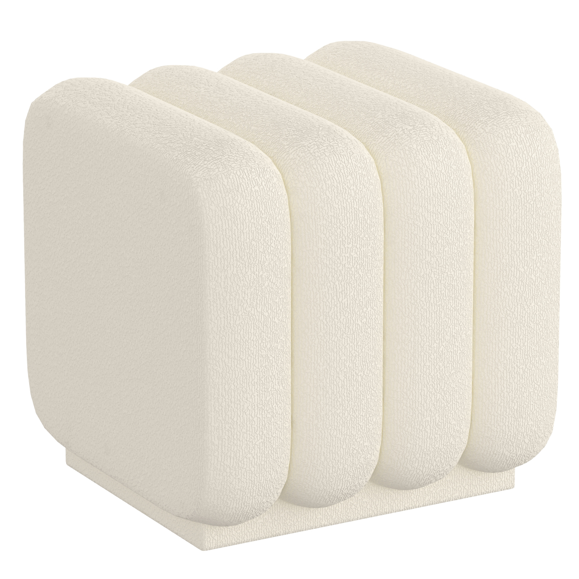 RIGEL-SMALL OTTOMAN-IVORY