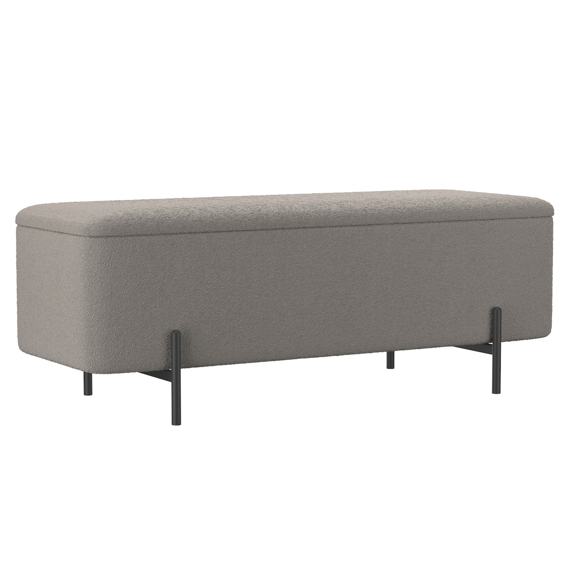 Erzo-Storage Ottoman-Warm Grey