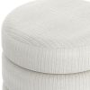 Willo-Round Ottoman-Ivory