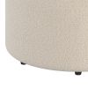 Novar-Round Swivel Ottoman-Cream