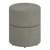 NOVAR-ROUND SWIVEL OTTOMAN-WARM GREY