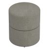 NOVAR-ROUND SWIVEL OTTOMAN-WARM GREY