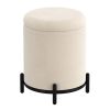 Castor-Storage Ottoman-Cream
