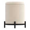 Castor-Storage Ottoman-Cream