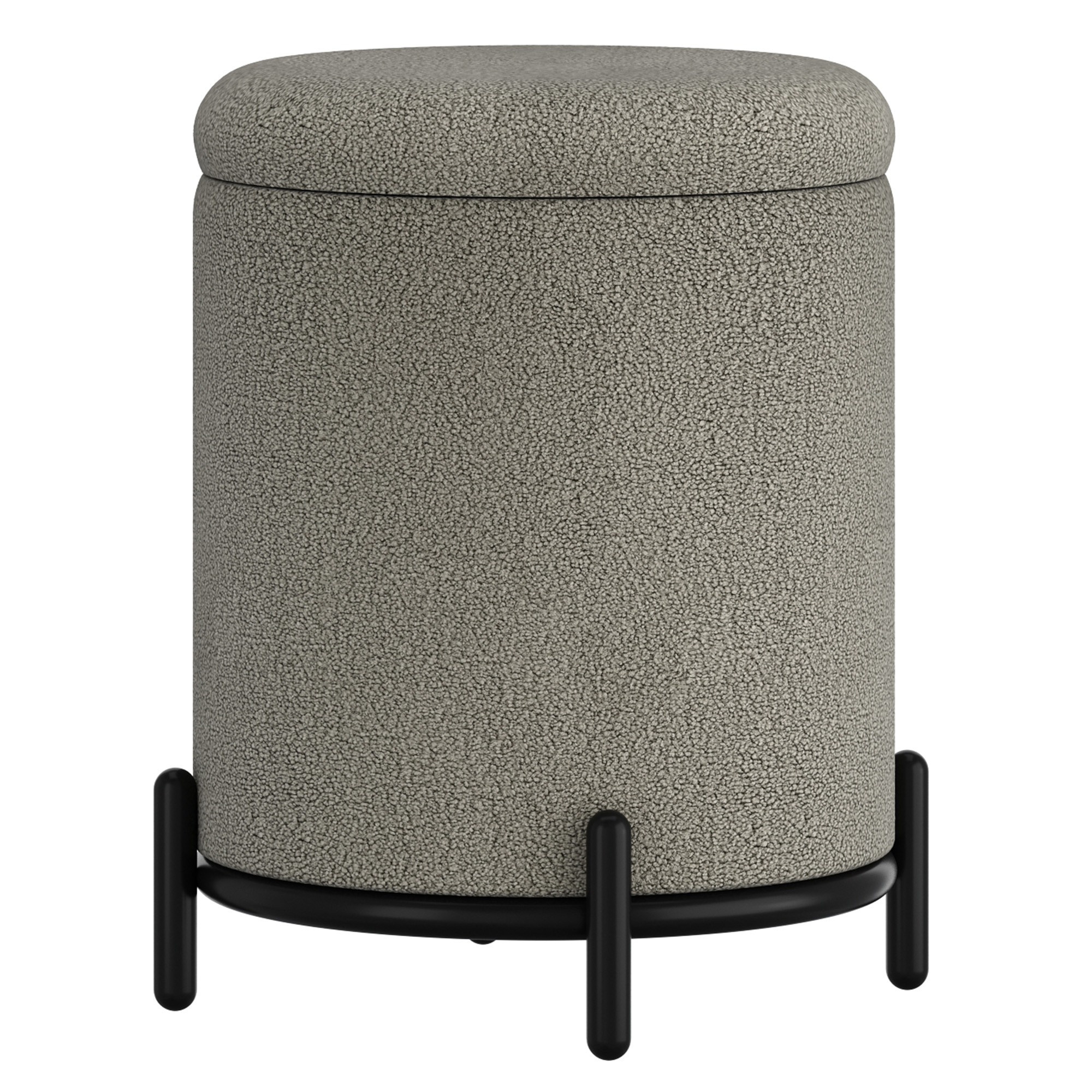 CASTOR-STORAGE OTTOMAN-WARM GREY