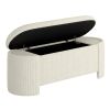 CYBIL-STORAGE OTTOMAN-IVORY