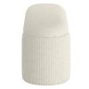 CYBIL-STORAGE OTTOMAN-IVORY