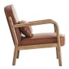 FANI-ACCENT CHAIR PU-SADDLE