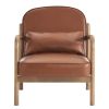 FANI-ACCENT CHAIR PU-SADDLE