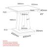 CORVUS-ACCENT TABLE-WARM GREY