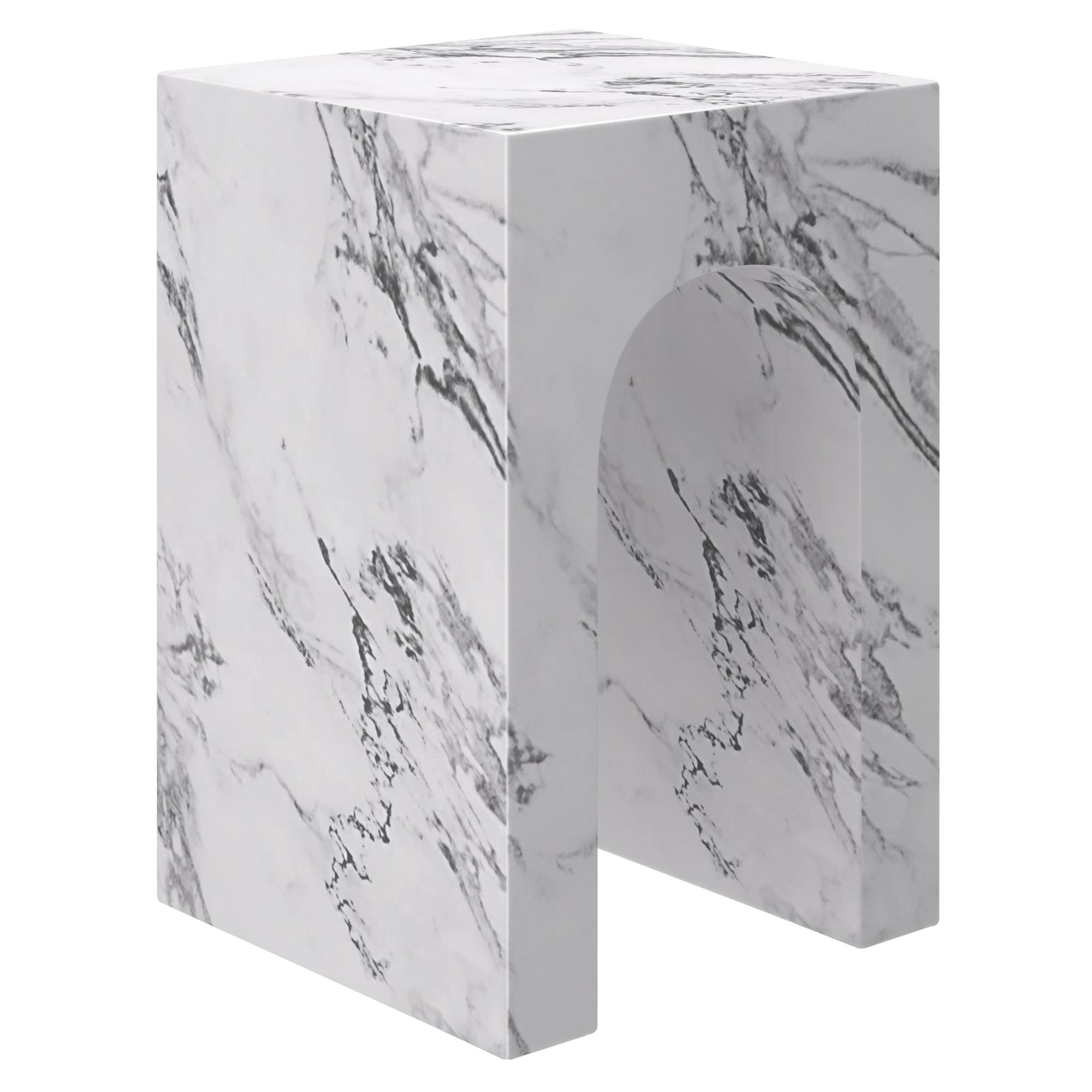 ATTICUS-ACCENT TABLE-BULGARI WHITE
