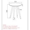 Emery-Accent Table-White