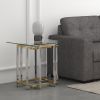 FLORINA-ACCENT TABLE-SILVER/GOLD
