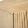 Sangra-2 Drawer Accent Table-Natural