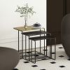 BRISTOL-3PC ACCENT TABLE-ANTIQUE GOLD_BLACK