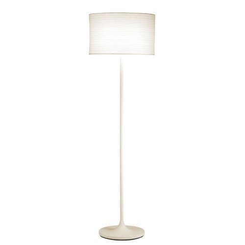Modern Floor Lamp with White Paper Drum Shade
