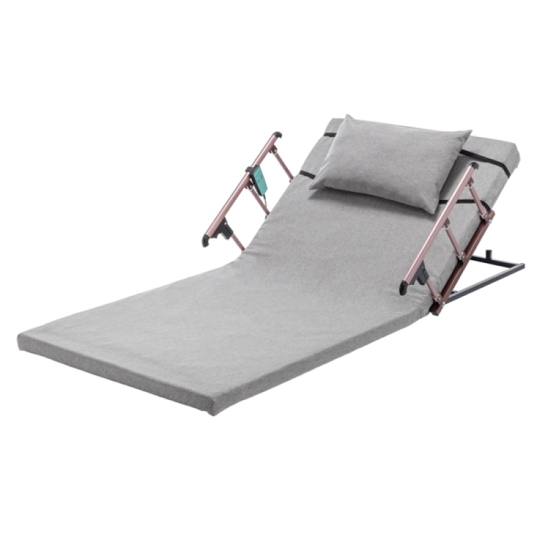 4-68° Upgraded Lifting System Electric Adjustable Bed Backrest with Collapsible Safety Rails, Remote Control, 300 lbs Capacity, Ideal for Elderly