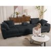 [NEW ARRIVED] [VIDEO PROVIDED] 114" Sleeper Sofa,U Shaped Sofa , Pull Out Bed,Convertible Oversize 2 in 1 Sleeper Sofa, Living Room