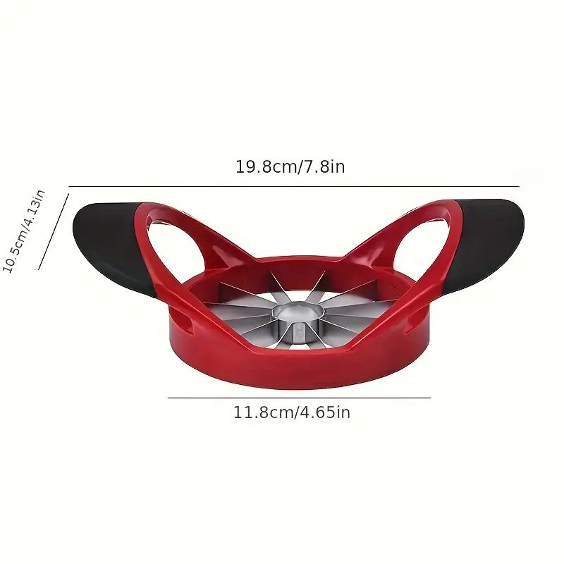 Apple Slicer Corer, Stainless Steel Upgrade 12 Sharp Apple Slicer Large, Ergonomic Plastic Handle Non-slip And Easy To Hold