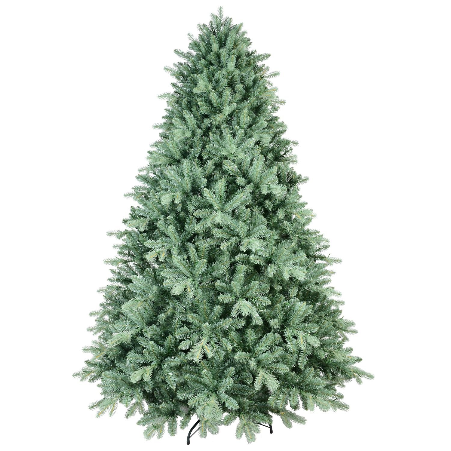 6FT Blue Spruce Artificial Christmas Tree - 1878 PE&PVC Tips - Metal Stand and Hinged Branches for Home, Party Decoration