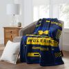 MICHIGAN OFFICIAL NCAA "Digitize" Raschel Throw Blanket; 60" x 80"