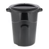 32 Gallon Injection Molded Trash Can - Black - TI0070