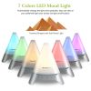 120ml Ultrasonic Cool Mist Humidifier Aroma Essential Oil Diffuser with Soothing Sounds Colorful Light
