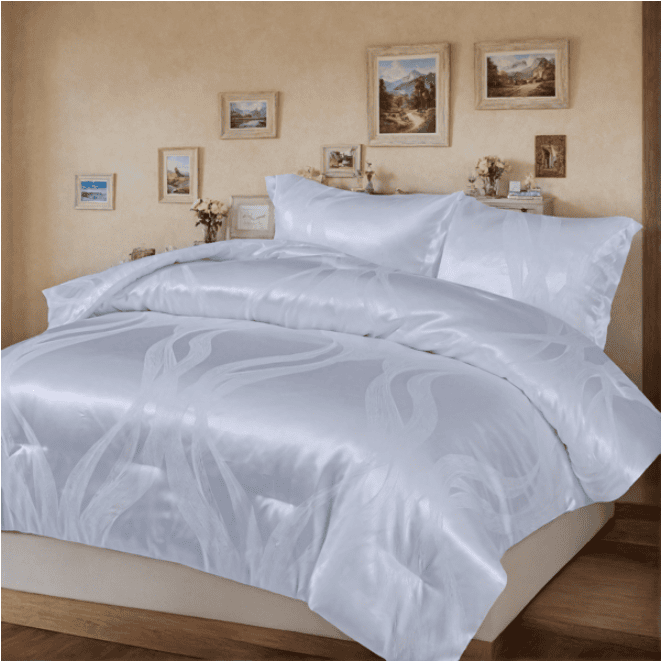 1 PC Luxury Satin Microfiber Bedding Set (Option: Style1)