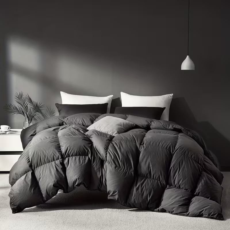 All Season Queen Cooling Comforter - Premium 2100 Series Down Alternative Comforter - Quilted Duvet Insert With Corner Tabs - Luxury Soft Hotel C (Option: Grey Twin 64x88in)