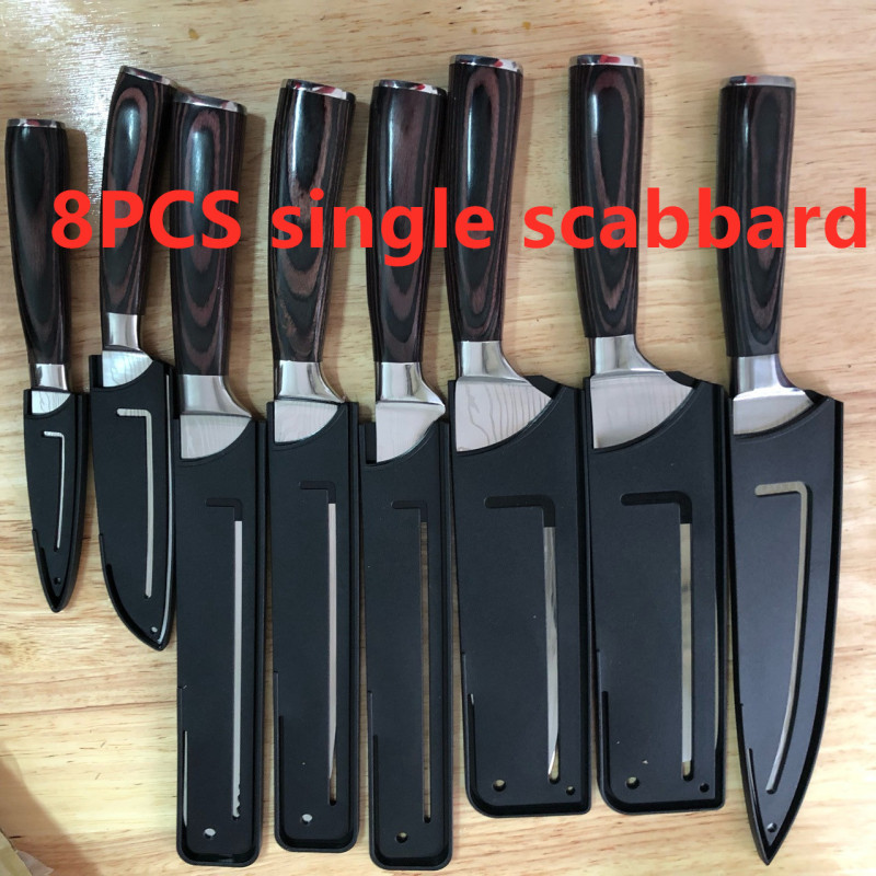 Chef Knives Kitchen Knives Cleaver Slicing Knives (Option: 8pcs punches)