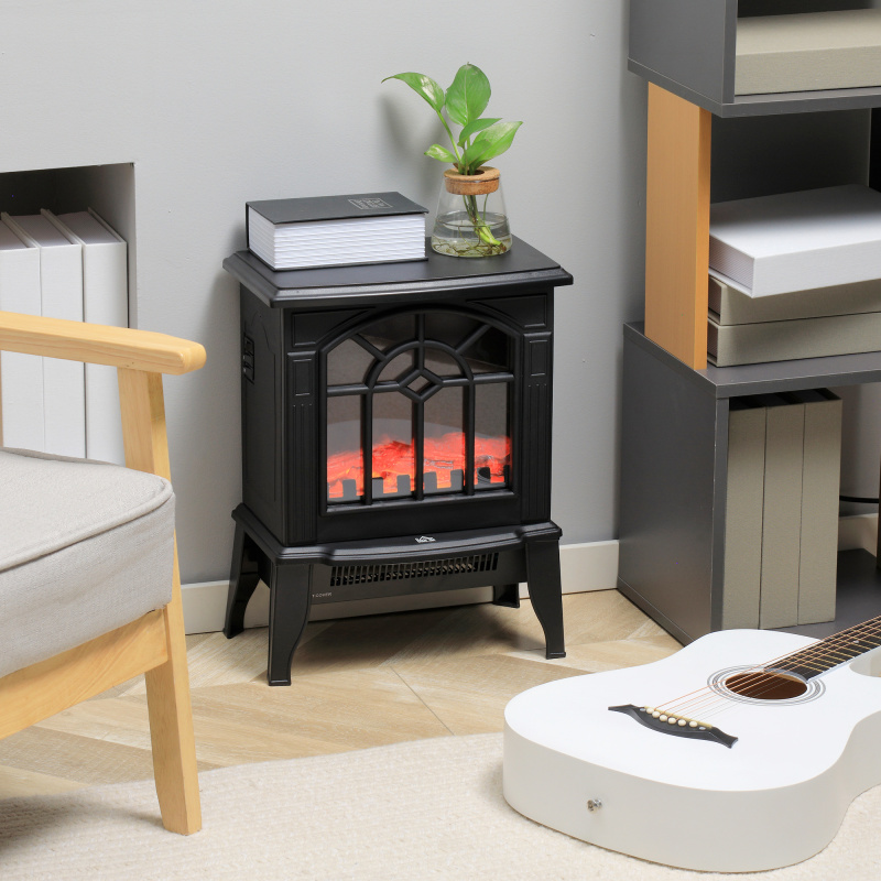 Electric Fireplace Heater (Option: Black-405x300x450 mm)