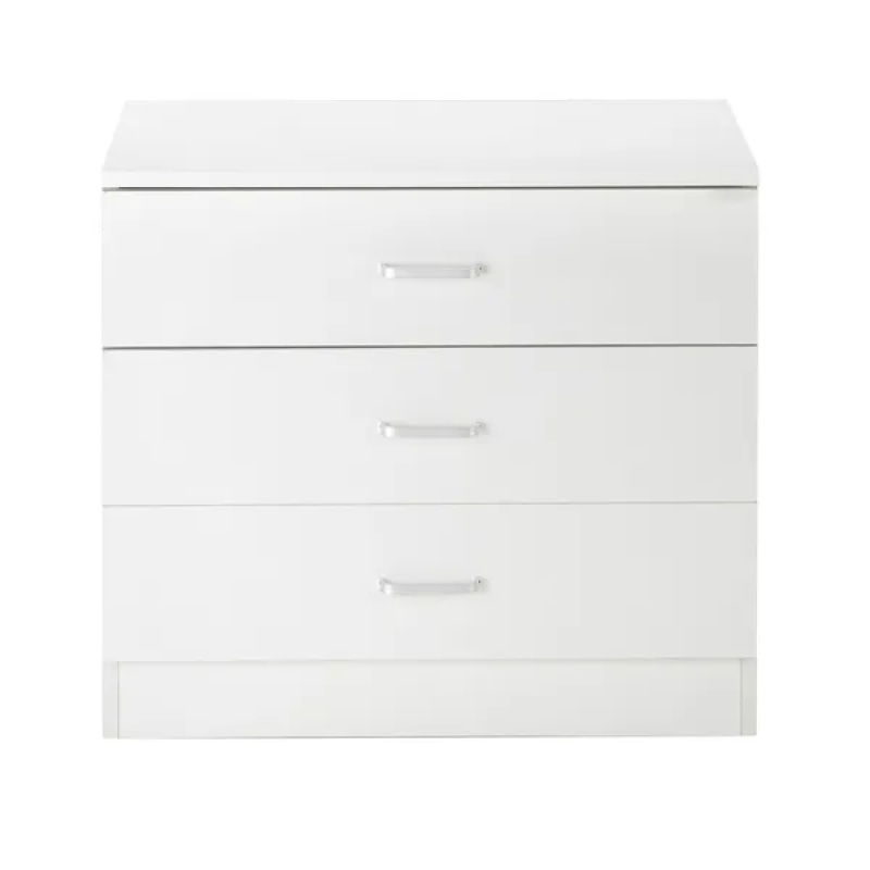 Wood Simple 3-Drawer Dresser White (Option: As picture)