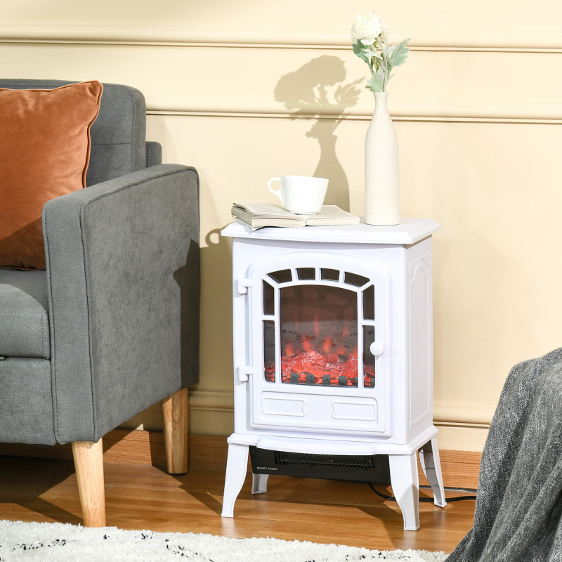 Electric Fireplace Heater (Option: White-430x310x550 mm)