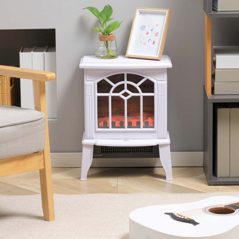 Electric Fireplace Heater (Option: White-405x300x450 mm)