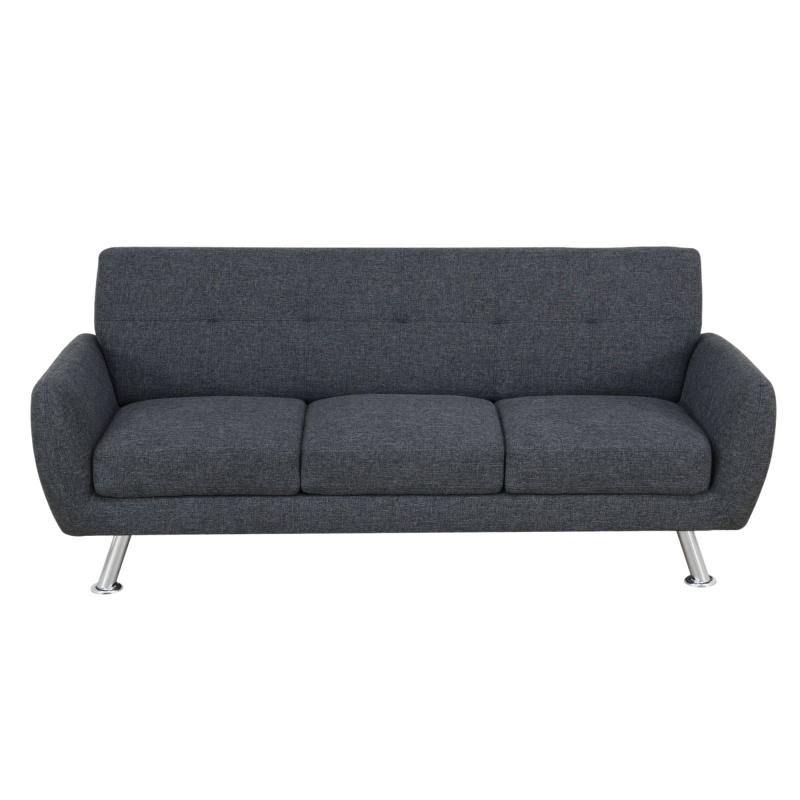 Self Pickup Only--Black Grey Linen Living Room Sofa (Option: F2510 S)