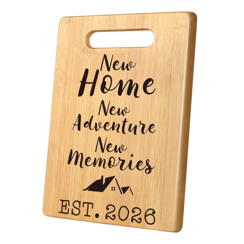 Housewarming Gifts New Home Cutting Board 2026 Apartment Gift Idea New Adventure Memories (Option: Brown)