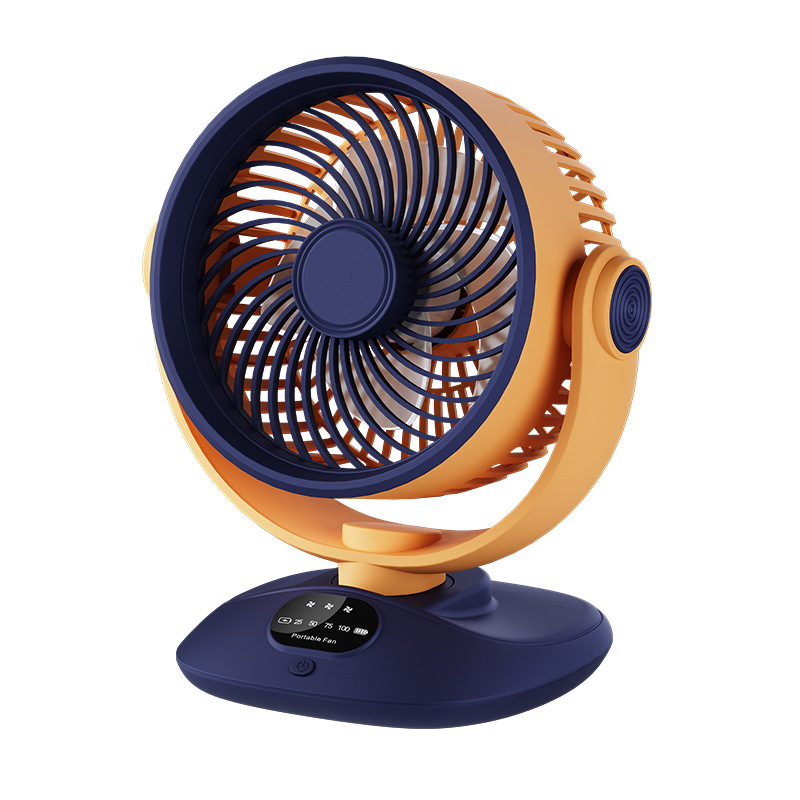 2400 MAh Desktop Fan, Quiet Operation, Three Adjustable Speed Settings, 120-degree Left-right And 180-degree Up-down Tilt, Suitable For Living Ro (Option: B)