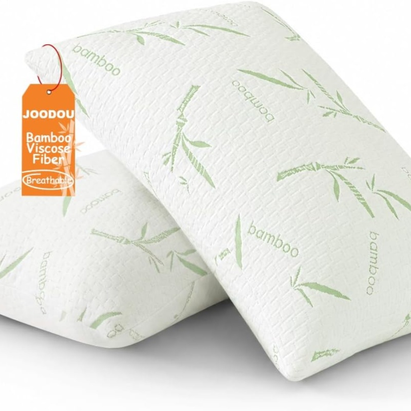 Queen Size Bed Pillow, Soft Comfortable Support, Machine Washable Sleeping Pillow (Option: Bamboo Green)