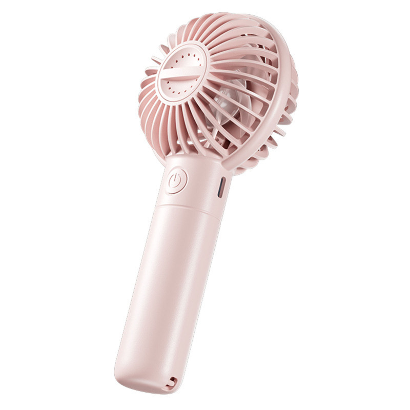 Portable Handheld Fan Quiet USB Rechargeable Multiple Speed Settings Handheld Pocket Fan For Students Pink (Option: Default)