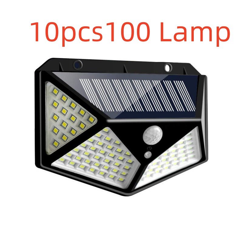 LED Solar Wall Light (Option: 10pcs100 Lamp)