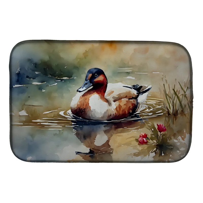 Canvasback Dish Drying Mat Absorbent Dish Drying Mat Pad for Kitchen Counter Dish Drainer Mat for Countertop, 14 x 21", Multicolor (Option: Default)