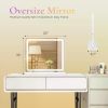 LED Vanity Mirror with Lights Aluminum Frame Bathroom Mirror Dimmable 3 Color Modes Makeup Mirror Memory Function Bedroom