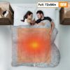 Electric Heated Fleece Heated Blanket with 10 Heating Levels 10 Hours Auto Off Machine Washable for Home Office Usage