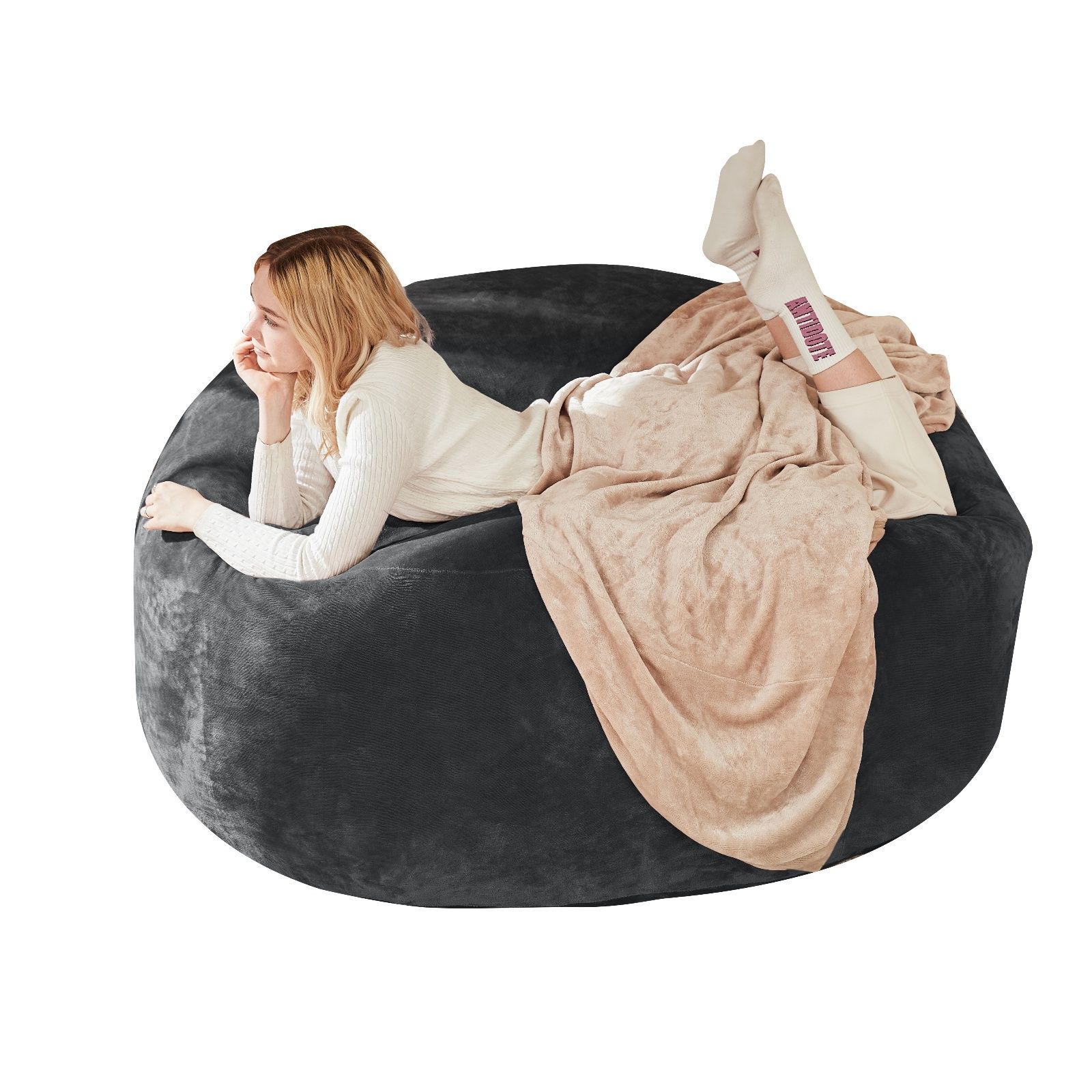 4FT bean bag chair (SKU: XXY-X100DB-SHENHUI)