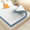 The memory foam mattress is covered with a skin-friendly nano-ice filament layer, providing a cool touch and good breathability.